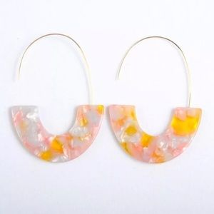 Jewelry - Pink and Peach Acrylic Earrings Jewelry - Pink and Peach Acrylic Earrings